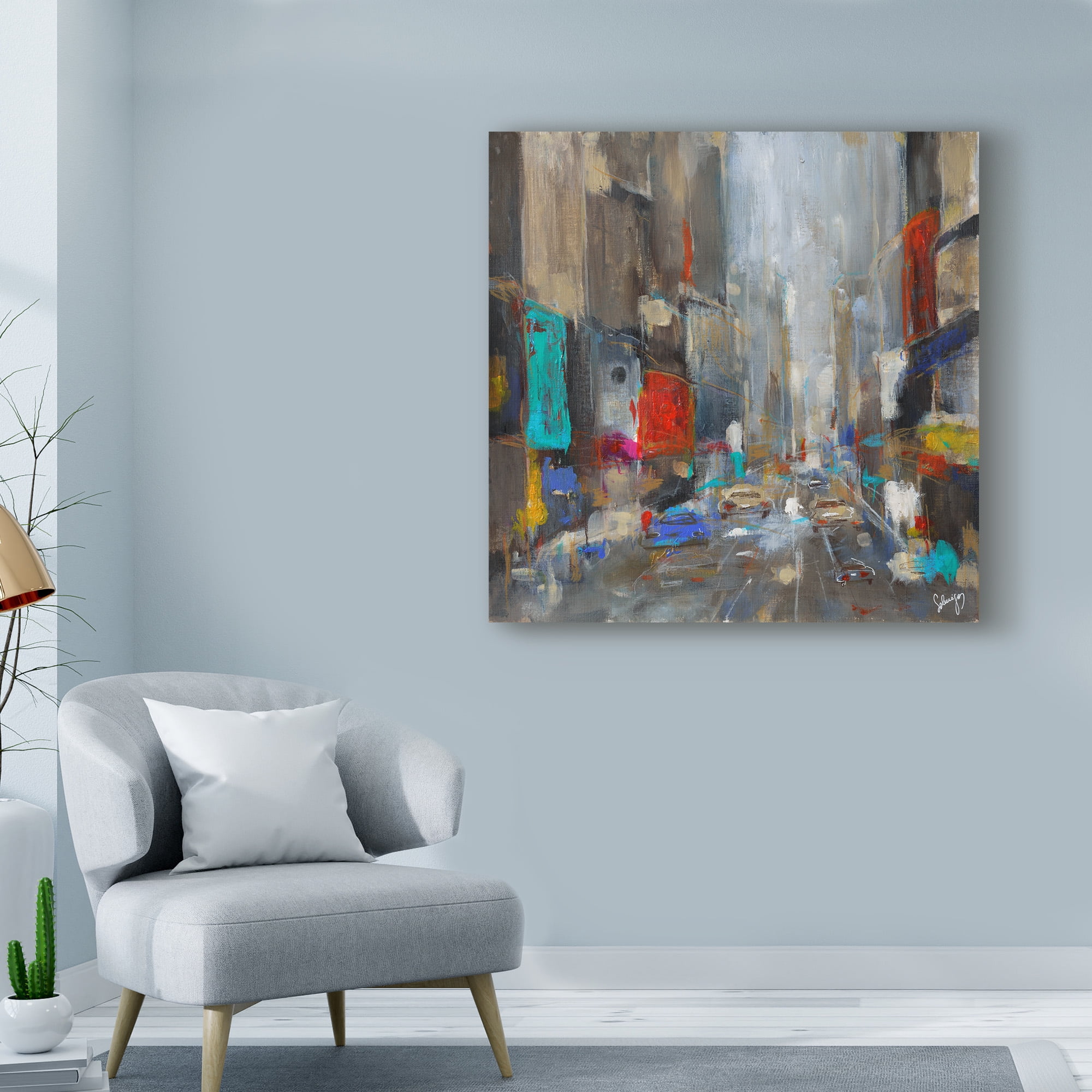 Trademark Fine Art 'Broadway' Canvas Art by Solveiga