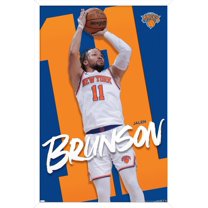 NBA New York Knicks - Jalen Brunson 24 Wall Poster, 22.375" x 34" Framed