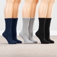 thumbnail image 2 of Silver Steps Diabetic Extra Plush Crew Socks, 3 Pairs, 2 of 7