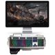 thumbnail image 1 of PK-900 Teclado para juegos con retroiluminación de 104 teclas con cable USB y soporte para teléfono, 1 of 7