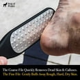 thumbnail image 6 of Pete & Pedro Double Sided Foot File - Men & Women Stainless Steel Pedicure Tool, 6 of 6