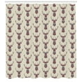 thumbnail image 3 of Ambesonne Deer Shower Curtain, Ornate Pattern, 69"Wx84"L, Multicolor, 3 of 3