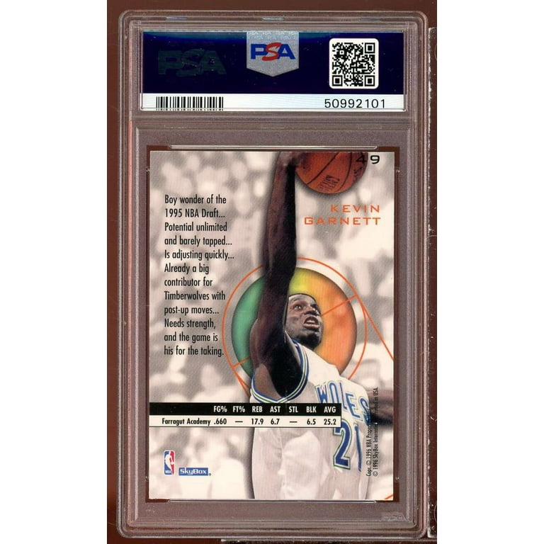 その他 KEVIN GARNETT auto psa9 Kevin Garnett Autographed 1995 Upper Deck SP Rookie Card