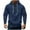 Navy, variant on LpwkSSA Men's Fleece Sports Coats Solid Color Pullover Hoodie Casual Hooded Sweatshirts Full Zip Jacket with Pocket Athletic Hoodies Gray S