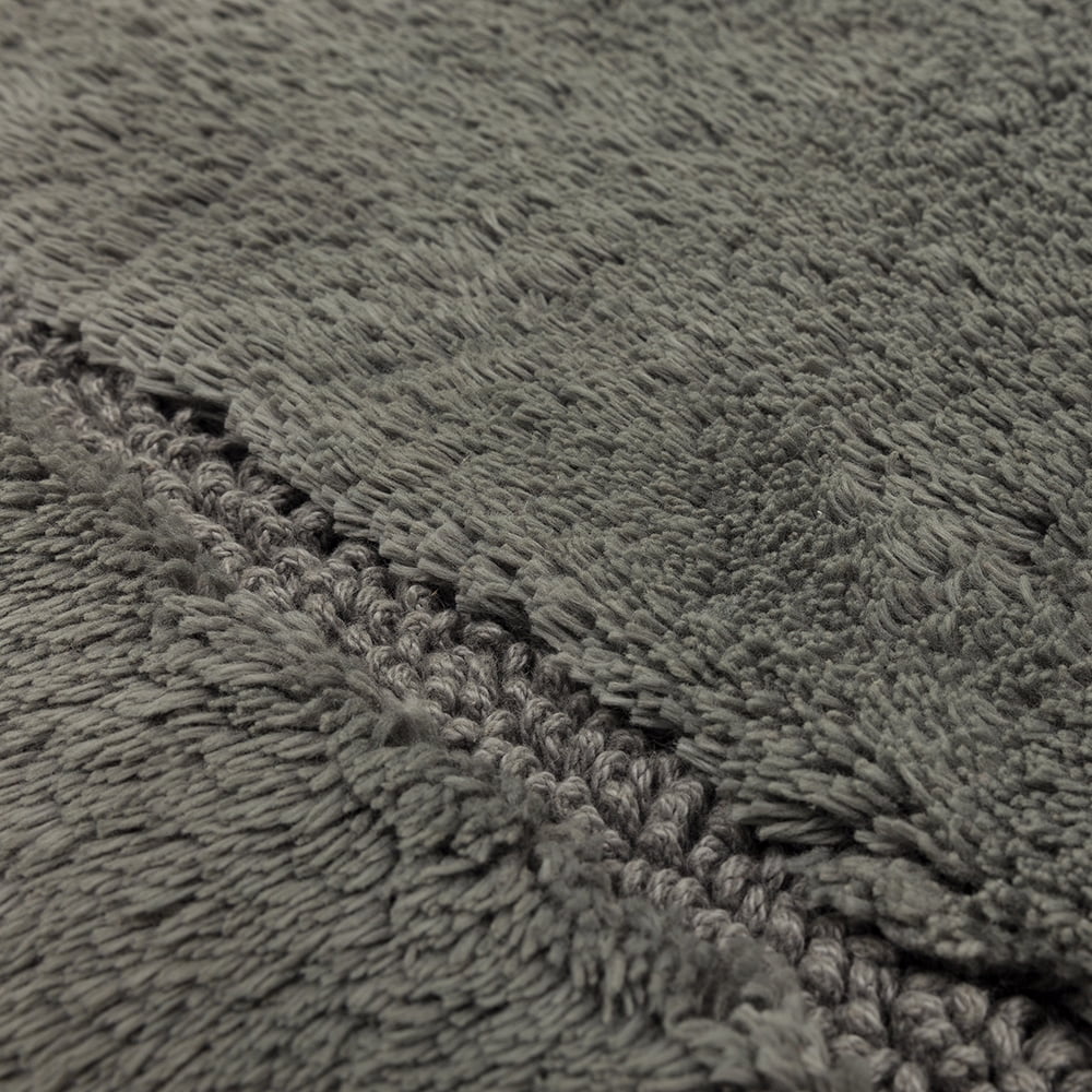 Mohawk Home Regency Plush Stain/Fade Resistant Non-Slip Machine Washable Bath Mat, Cool Grey, 2' 3" x 3' 9"