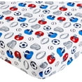 thumbnail image 3 of Carter's 4-Piece Toddler Bedding Set, All Star Boys Blue, 3 of 5