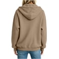 thumbnail image 5 of cocolona Half Zip Pullover Hoodies for Women Oversized Long Sleeve Sweatshirts Casual Long Sleeve Fall Trendy Tops, 5 of 6