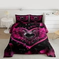 thumbnail image 2 of Feelyou Love Heart Angel Full Size Comforter Sets, Valentine's Day Bedding Sets, 3pcs, 2 of 8