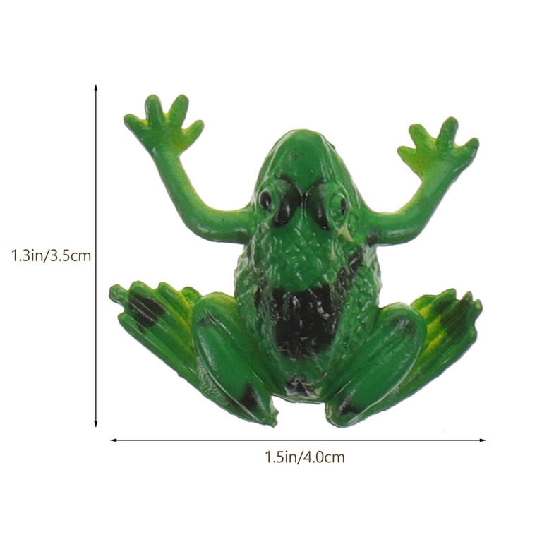 24pcs Simulated Frogs Ornaments Small Frogs Modeling Statues Frog Figurines