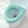 thumbnail image 1 of Cojín para asiento de inodoro más grueso y cálido, alfombrilla, tela suave, estirable, lavable brillar Hogar, 1 of 5