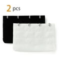 thumbnail image 2 of INSPIRE CHIC Women's 3 Rows 4 Hooks Bra Extenders Straps Extension Black-White 3 Rows 4 Hooks 2 Pcs, 2 of 5