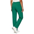 thumbnail image 5 of QIYAGBSA Scrub Pants for Women Soft Stretch Drawstring Elastic Waist Multi Cargo Thigh Pockets Work Uniform Long Shifts Daily Duty Easy Move, 5 of 8