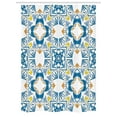 thumbnail image 1 of Ethnic Stall Shower Curtain, Tunisian Mosaic with Azulojo Spanish Influence Authentic Retro Islamic Inspired Artwork, Fabric Bathroom Set with Hooks, 54W X 78L Inches, Blue, by Ambesonne, 1 of 1