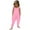 Pink-A, variant on Toddler Girls Jumpsuits Sleeveless Loose Spaghetti Strap Summer Rompers Wide Leg Pants Outfits Preppy Clothes Kids 5T
