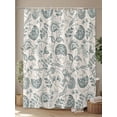 thumbnail image 4 of Fsddascl Retro Spring Floral Shower Curtain Set - 36" x 78" Washable Bathtub Curtain with 12 Hooks, Vintage Summer Botanical Farmhouse Waterproof Fabric Stall Shower Curtains for Bathroom/Bathtub, 4 of 6