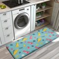 thumbnail image 3 of Light Blue Dinosaurs Text Pattern Kitchen Rug Mat,Kitchen Runner Rugs Non Skid Washable,Decorative Kitchen Floor Mats for Kitchen,Sink,Laundry,17"x47.2", 3 of 7
