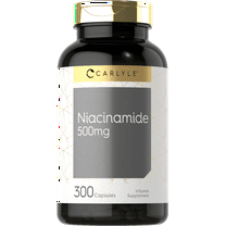 Niacinamide | 500mg | 300 Capsules | Niacin Supplement | by Carlyle