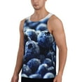 thumbnail image 2 of Haiem Blueberry Men Workout Tank Top Gym Bodybuilding Sleeveless Muscle T Shirts Athletic Tank Breathable Workout Shirt-4X-Large, 2 of 9