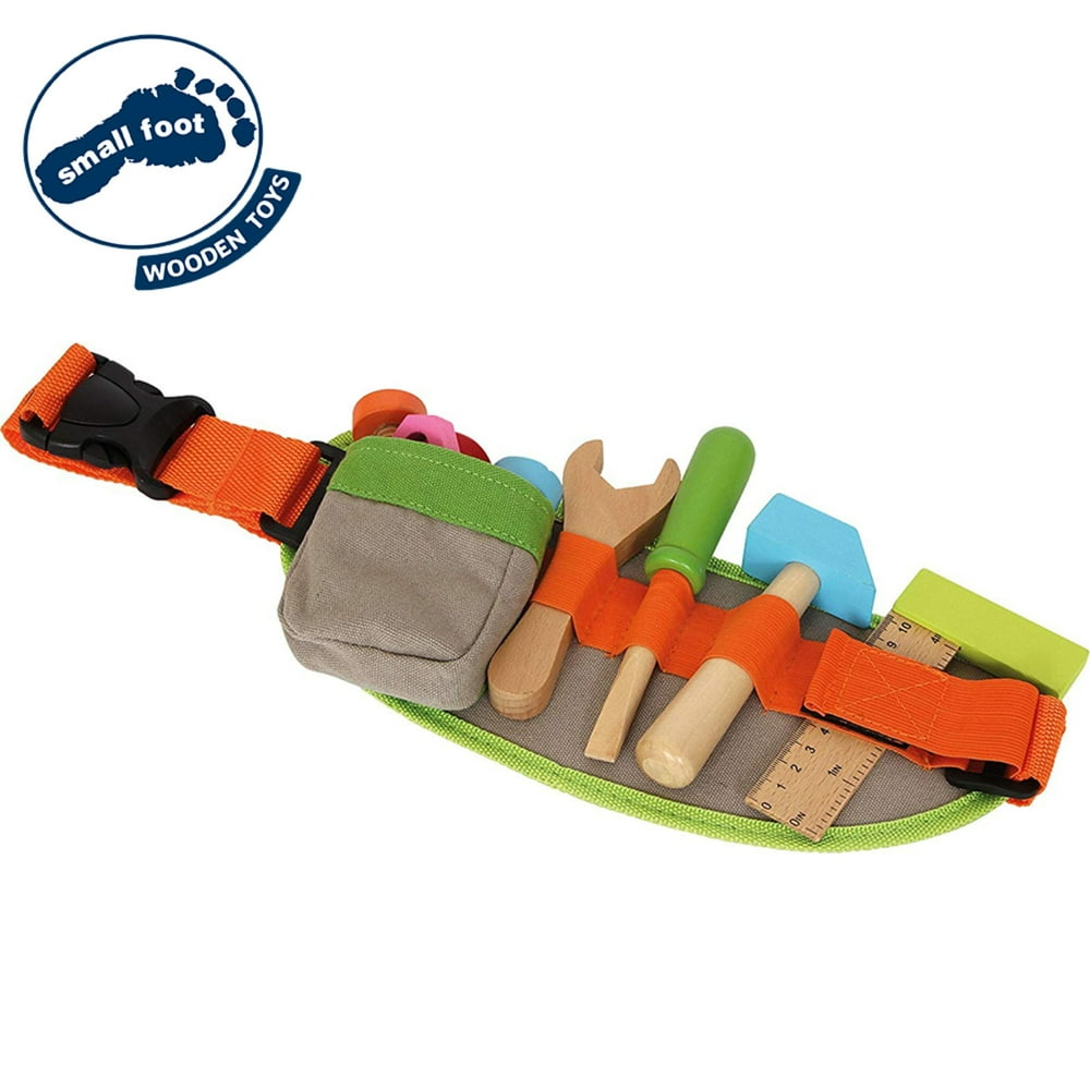 Small Foot Wooden Toys Tool Belt and Accessories Adjustable Playset