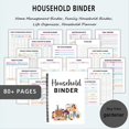 thumbnail image 4 of Carpeta de Administración del Hogar, Planificador Doméstico de Más de 80 Páginas, Organizador de Familiar con Secciones Mensuales y Semanales, 4 of 5