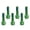 Green, variant on 6pcs Multifunctional Bike Disc Brake Pad Bolts Fixing Screws Cycling Accessory for Cycling Maintenance