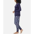 thumbnail image 2 of Nautica Women's 2 Piece Fleece Pajama Sleepwear Set (Blue Snow, 2X), 2 of 6