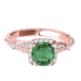 thumbnail image 2 of Aonejewelry 1.15 Ct. Ttw Diamond and Emerald Ring In 14k Rose Gold, 2 of 4