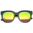 thumbnail image 5 of Womens Horn Rimmed Sunglasses With UV400 Protected Mirrored Lens 9962, 5 of 6