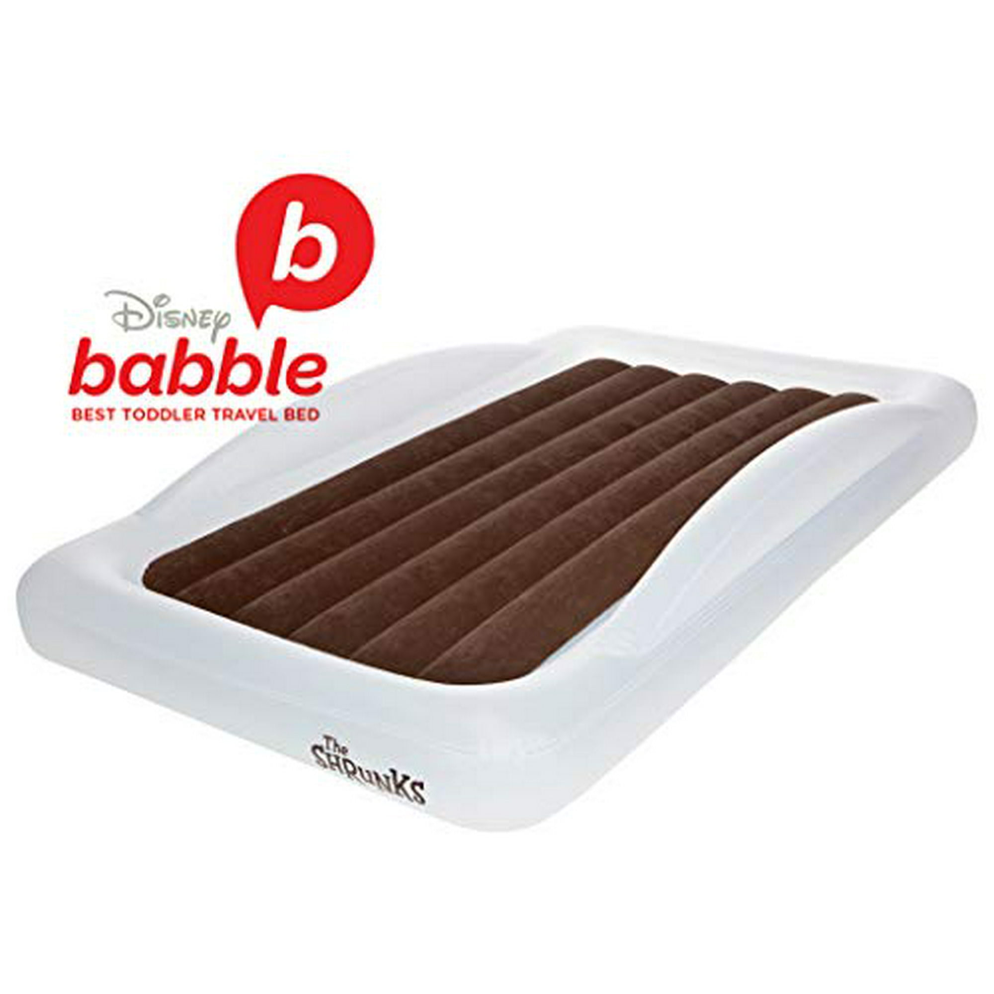 The Shrunks Toddler Travel Bed Portable Inflatable Air Mattress Bed For Travel Camp Or Home Use Kids Size With Security Rails 60 X 37 X 9 Inches O
