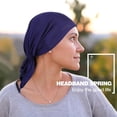 thumbnail image 5 of PHOGARY 4 Pack Bamboo and Cotton Chemo Headwear for Women, Pre-Tied Bandana Muslim Beanie Turban Head Scarf for Chemo Hair Loss Cancer Patients Sleep Caps, 5 of 7