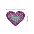 thumbnail image 2 of unbranded 10Ud Parches Termoadhesivos Corazón Multicolor Con Degradado Para Parchear Jeans Y Chaquetas, 2 of 8
