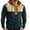 Navy, variant on Men's Fashion Hoodies & Sweatshirts Mens Hoodies Vintage Slim Fit Lace Up Henley Hooded Sweatshirts with Elbow Patches Western Workout Pullover