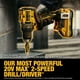 thumbnail image 3 of Taladro/destornillador DEWALT 20 V MAX XR inalámbrico sin escobillas de 1/2 pulgada, 3 of 8