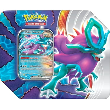 Pokemon Paradox Clash Walking Wake ex Tin Set (5 Booster Packs & 1 Foil Promo Card)