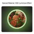 thumbnail image 2 of Rose Round Glow-in-the-Dark Door Knobs 4-Pack with Screws - Fluorescent Drawer Pulls for Cabinets, Wardrobes, Dressers - Furniture Decor with Cabinet Knob Design, 2 of 6