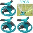 thumbnail image 4 of Aspersor Jardín Con 3 Boquillas 360 ​​grados Herramienta Riego Automático para Césped Color Verde, 4 of 6