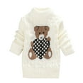 thumbnail image 3 of Chandail d'Hiver pour Enfant Garçon Fille Cartoon Bear Tricoté Col Bas, 3 of 7