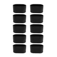 thumbnail image 2 of 10 X Rubber Chair Leg Cap Oval Covers Furniture Table Feet Floor Protectors, 2 of 9