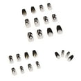 thumbnail image 2 of Dengmore 24pcs Press-On Nails with Glossy Coffin Diamond Flash Design, Medium Length Fake Nails 2024 New Full Cover Prom Nails False Nails for Women, 2 of 5