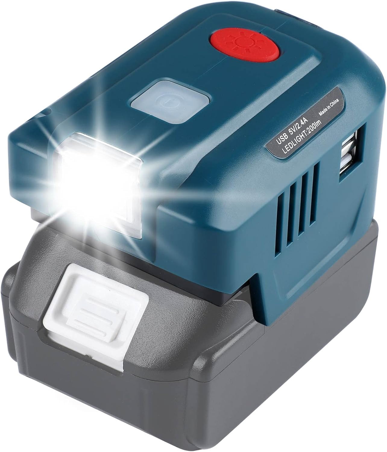 for Makita Powered Inverter Generator 150W for Makita Battery DC 18v to 110v AC Output, Portable Power Source USB Charger Adapter, for Makita Power Station with LED Light
