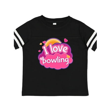 

Inktastic Bowler I Love Bowling Gift Toddler Toddler Girl T-Shirt