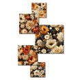 thumbnail image 3 of Designart "Fall Floral Cottage" Floral Wall Art Set Of 5 - Brown Cottage For Bedroom Wall Art Set, 3 of 6