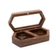 thumbnail image 1 of Caja de joyería pequeña de madera, mini anillo de viaje portátil, pendientes, almacenamiento de joyería delicada, caja de exhibición de productos básicos, 1 of 8