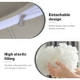thumbnail image 3 of Lovote Velvet Headboard Pillow 23.6" x 39.4" Gary - Bed Rest Reading Pillow, Long Backrest Cushion for Sofa, Daybed, Tatami, Bay Window, 3 of 7