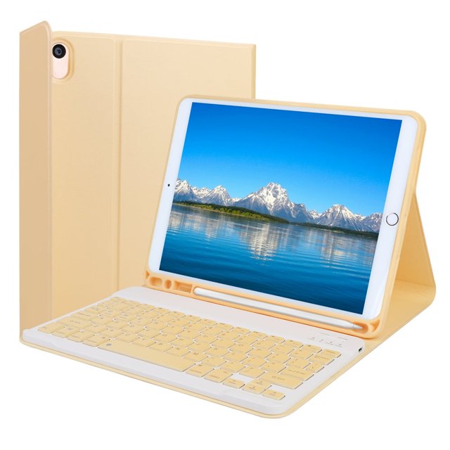 Keyboard Case for iPad 6th Generation(2018) iPad 5th Gen(2017) iPad Air 2 iPad Air iPad Pro 9.7 Detachable Bluetooth Keyboard with Pencil Holder Black