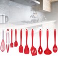 thumbnail image 1 of Set Heat Colher Silicone  Kitchen Tools Gadgets Set with Turner Tongs Spatula Spoon Brush 10PcsGrey, 1 of 8