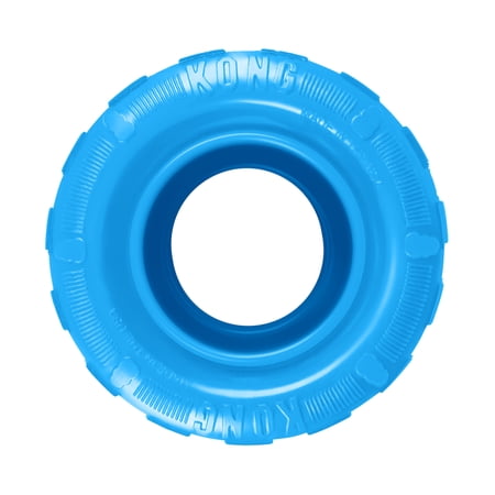 KONG® Puppy Tire Dog Toy Small Blue