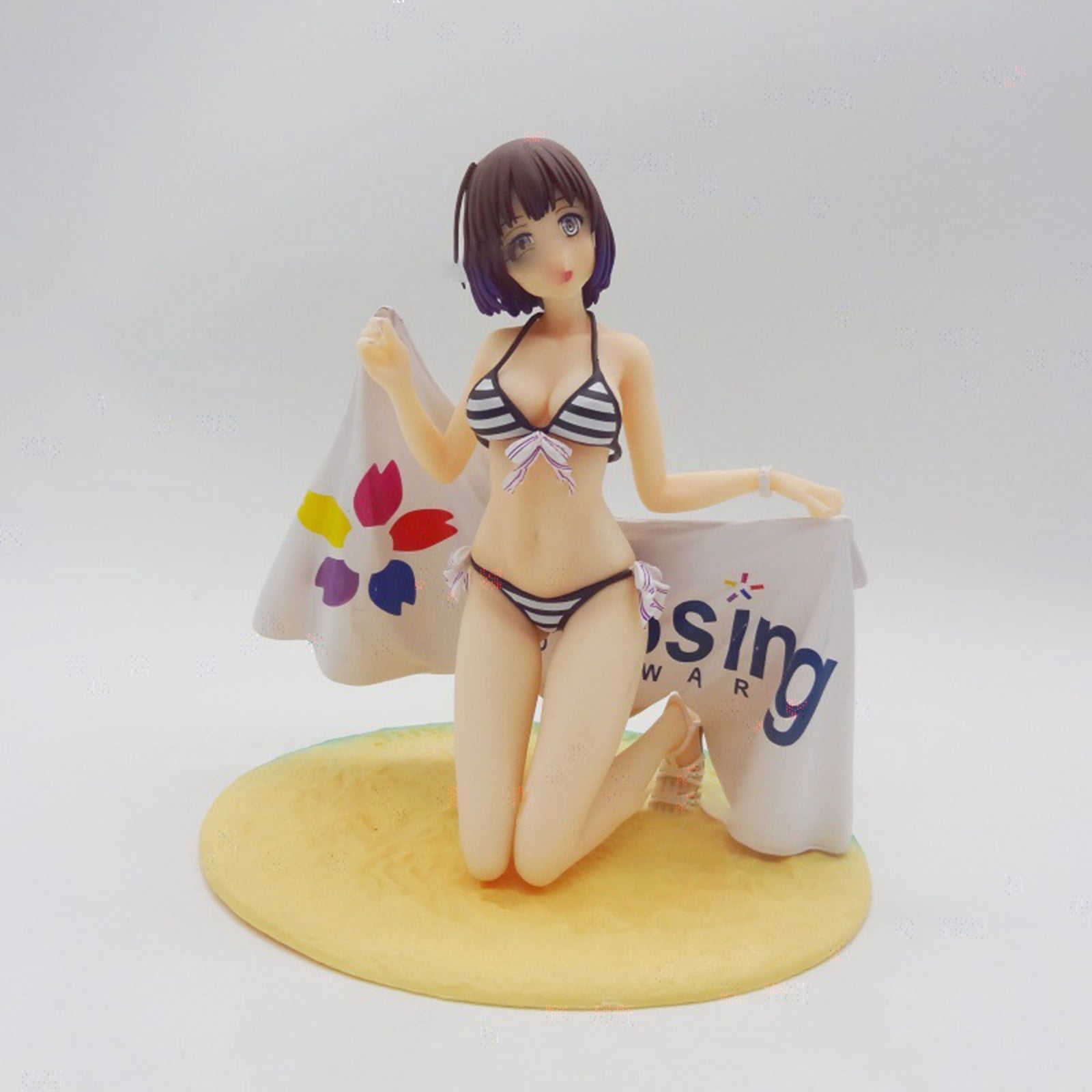 Katou Megumi Character Action Figures Anime Saekano: How To Raise A Boring Girlfriend Figurine Peripheral Decoration(6.7In-White)#1455