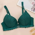 thumbnail image 2 of Summer Fashion Bras for Women No Underwire Plus Size Solid Color Lace Thin Style Ventilate Back Buckle Steel Rim, 2 of 8