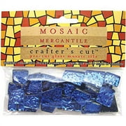 Mosaic Mercantile - Crafter's Cut Sparkle Mosaic Tiles - Ultramarine, 1/6 lb. Bag